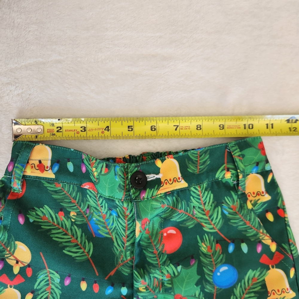 Christmas Suit Jacket And Pants Boys Sz Small‎ Tree Bells Lights - Picture 7 of 7